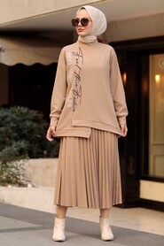 Mink Hijab Suit Dress 19239V - 3