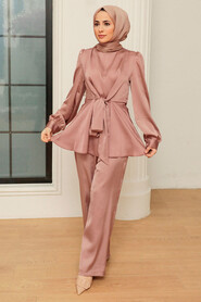 Mink Hijab Suit Dress 3457V - 1