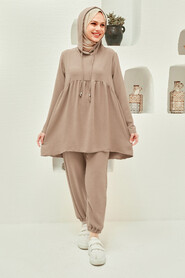 Mink Hijab Suit Dress 50350V - NEVA STYLE