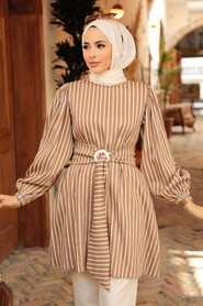 Mink Hijab Tunic 40682V - 1