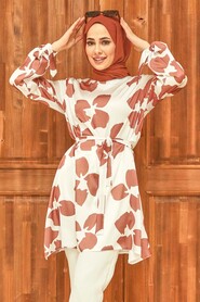 Mink Hijab Tunic 5650V - 2