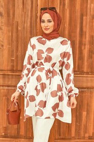 Mink Hijab Tunic 5650V - 1