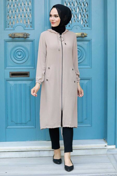 Mink Hijad Coat 539V - NEVA STYLE