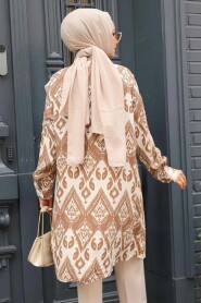 Mink Islamic Clothing Tunic 11603V - 3