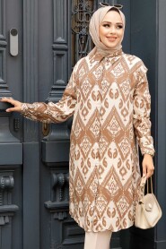 Mink Islamic Clothing Tunic 11603V - 2