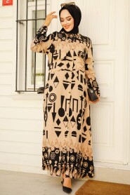 Mink Modest Maxi Dress 35202V - 2