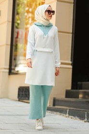 Mint Hijab Casual Suit 10201MINT - 1