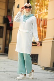 Mint Hijab Casual Suit 10201MINT - 2