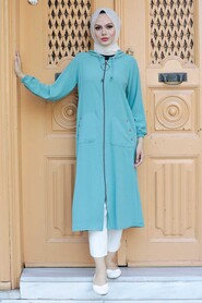 Mint Hijab Coat 511MINT - 1