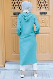 Mint Hijab Coat 511MINT - 2