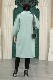 Mint Hijab Coat 5829MINT - 4