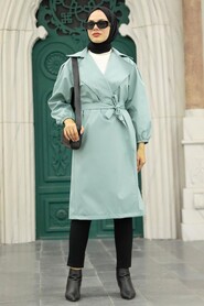 Mint Hijab Coat 5829MINT - 3