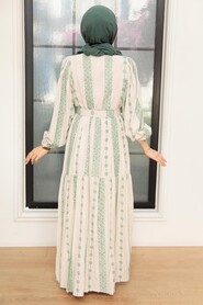 Mint Hijab Dress 10372MINT - 2