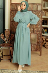 Mint Hijab Dress 10411MINT - 2