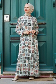 Mint Hijab Dress 27490MINT - 1