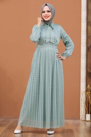 Mint Hijab Dress 3042MINT - 1