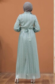 Mint Hijab Dress 3042MINT - 2