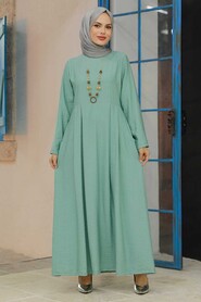 Mint Hijab Dress 34292MINT - 1