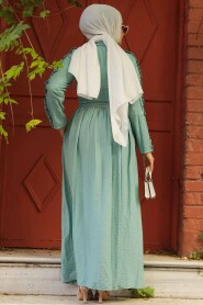 Mint Hijab Dress 3434MINT - 2