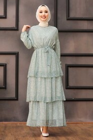 Mint Hijab Dress 53471MINT - 1