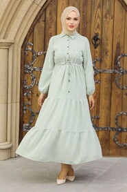 Mint Hijab Dress 5720MINT - 2