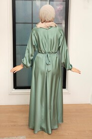 Mint Hijab Dress 5727MINT - 3