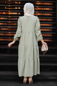Mint Hijab Dress 7688MINT - 3