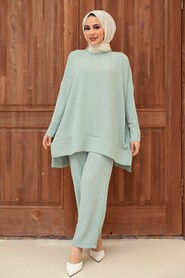 Mint Hijab Dual Suit Dress 13010MINT - 1