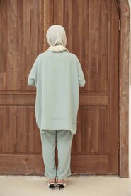 Mint Hijab Dual Suit Dress 13010MINT - 3