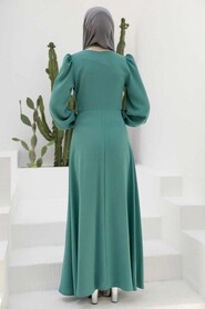 Long Sleeve Mint Islamic Dress 3309MINT - 2