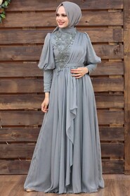  Modern Mint Modest Bridesmaid Dress 41551MINT - 1
