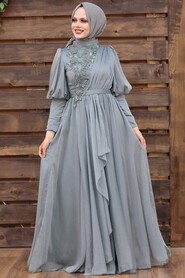  Modern Mint Modest Bridesmaid Dress 41551MINT - 2