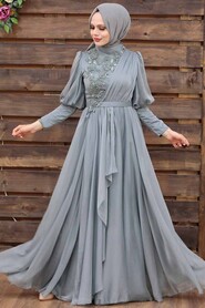  Modern Mint Modest Bridesmaid Dress 41551MINT - 3