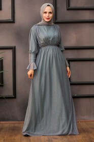  Mint Turkish Hijab Bridesmaid Dress 5367MINT - 2
