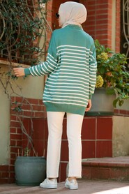 Mint Hijab Knitwear Cardigan 2684MINT - 2