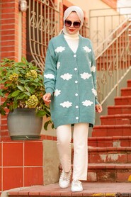 Mint Hijab Knitwear Cardigan 8002MINT - 2