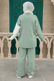 Mint Hijab Knitwear Double Suit 25401MINT - 5