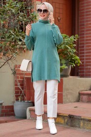 Mint Hijab Knitwear Tunic 18441MINT - 1