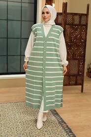 Mint Hijab Knitwear Vest 3396MINT - 2