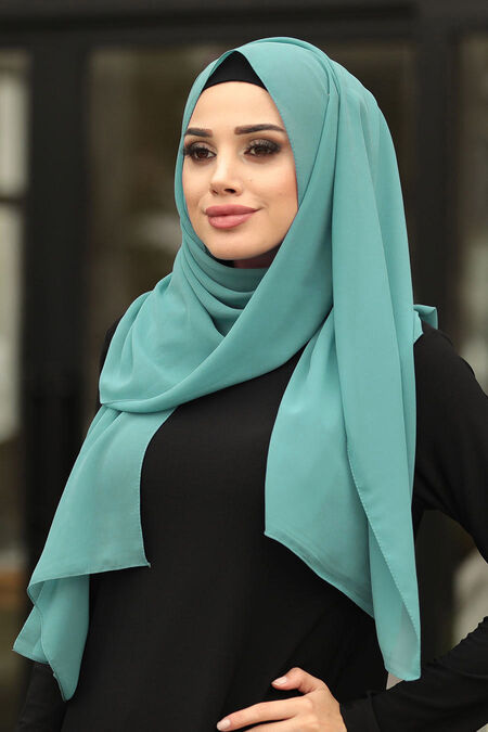 Mint Hijab Shawl 7475MINT - NEVA STYLE