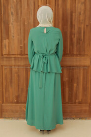 Mint Hijab Suit Dress 45680MINT - 2