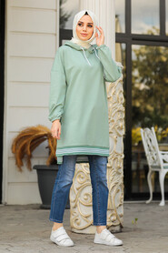 Mint Hijab Sweatshirt & Tunic 40231MINT - 1