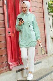 Mint Hijab Sweatshirt & Tunic 4135MINT - 1