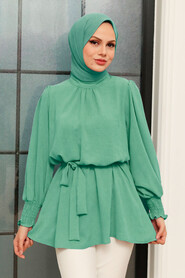 Mint Hijab Tunic 3795MINT - NEVA STYLE