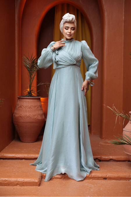 Mint Modest Evening Gown 4823MINT - NEVA STYLE