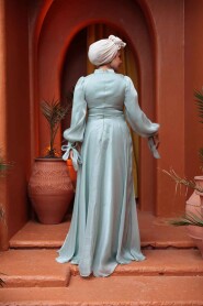 Mint Modest Evening Gown 4823MINT - 3