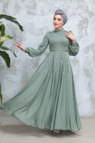Modest Almond Green Bridesmaid Dress 4953CY - 3