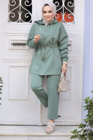 Modest Almond Green Dual Suit 12271CY - 2