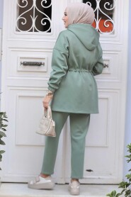 Modest Almond Green Dual Suit 12271CY - 4