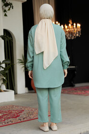 Modest Almond Green Dual Suit 12461CY - 3